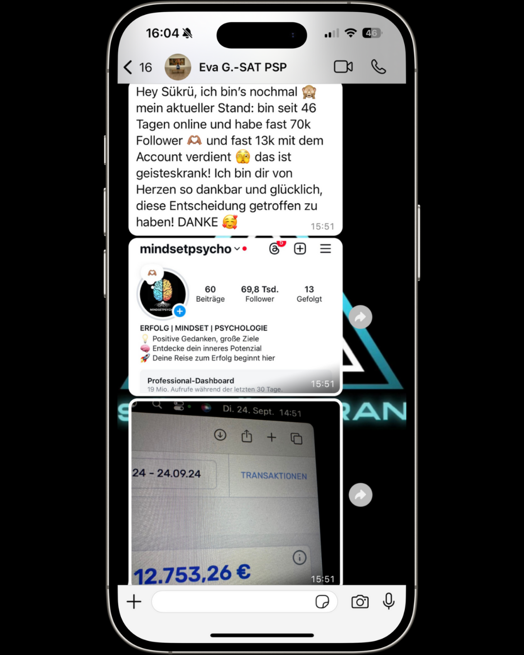 WhatsApp-Chat von Eva